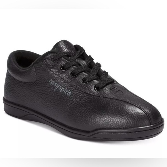 Easy Spirit ESAP1 Black Leather shoe Size 7m - Picture 1 of 9